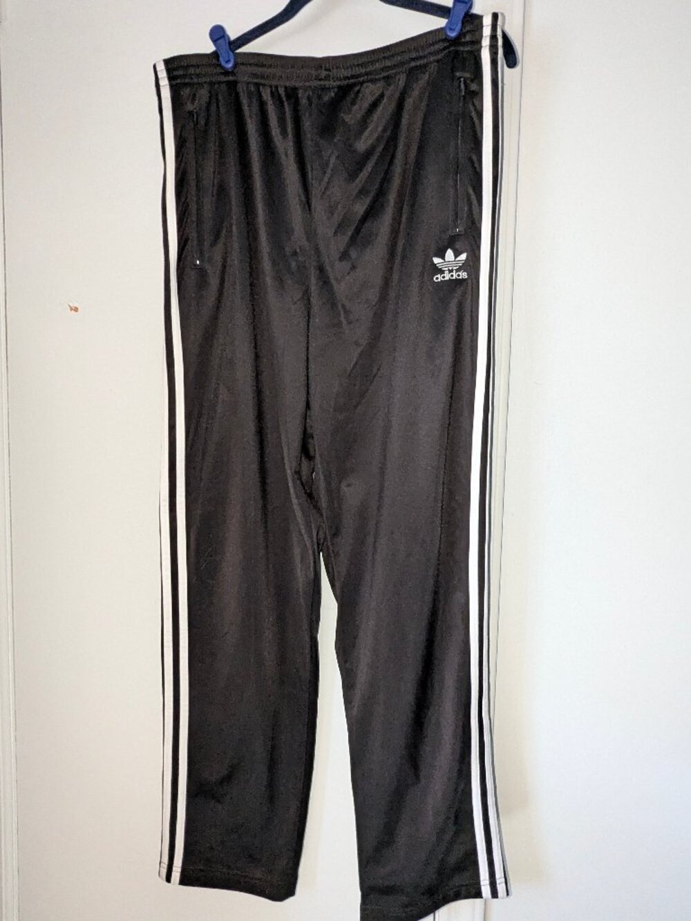 MENS ADIDAS BREAKAWAY BLACK PANTS - SIZE L